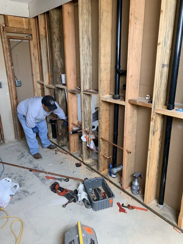 Commercial rough-in plumbing for Water Heater Replacement in Oakton